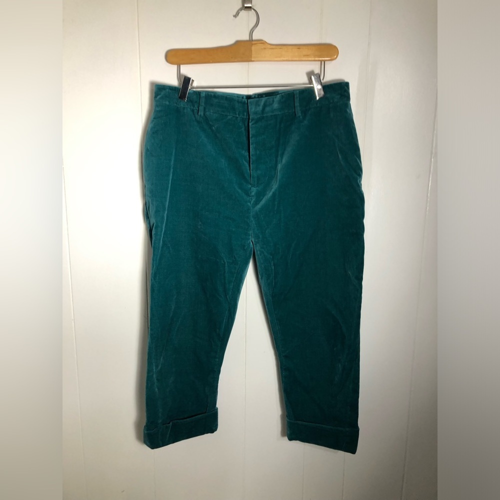 Women’s Velvet Teal Capri Pants. Size 42. Dsquared2.